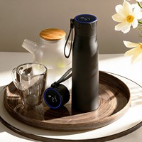 Bouteille d'eau intelligente avec application, bouteille d'eau UV, gourde isotherme à double paroi en acier inoxydable, bouteille avec affichage de la température