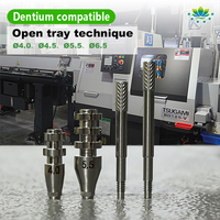 Plateau ouvert usiné CNC de haute précision pour transfert d'empreintes et de copes, compatible Dentium pour implants dentaires, usine OEM