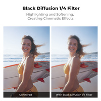Kit de filtres à effets CPL ND à clipser K&F Concept pour DJI Action 6, filtres CPL ND8 ND16 ND32 ND64 multi-couches, diffusion noire 1/4
