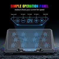Refroidisseur d'ordinateur portable 17 pouces à 12 ventilateurs silencieux, support de refroidissement USB pour ordinateur portable de gaming – Vente chaude