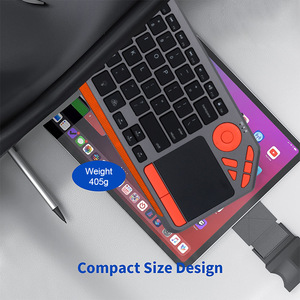Teclado inalámbrico <span class=keywords><strong>Bluetooth</strong></span> Teclado de control remoto Touchpad Mouse Combo <span class=keywords><strong>Bluetooth</strong></span> 2,4G Teclado de modo dual - Product Image 5