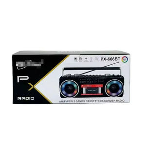Retro Portable Multiband Boombox With FM AM SW Radio <b>Cassette</b> Player Recorder USB MP3 BT Audio Speaker For Home Outdoor Use - Product Image 6