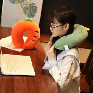 Almohada de Viaje en Forma de U con Diseño de Animalito Adorable, 28x26x14cm, de Poliéster, para Auto, Avión, Siesta, Diseño Cómodo - Product Image 5