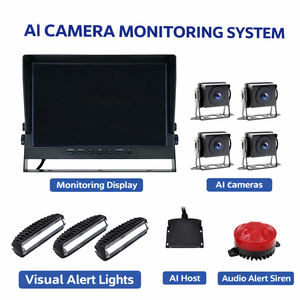 Système de surveillance par caméra AI pour chariot élévateur 1080P AHD 4 canaux, détection d'angle mort, avertissement piéton, alarme lumineuse, <span class=keywords><strong>sécurité</strong></span> entrepôt IA - Product Image 2