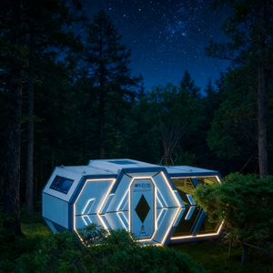 Maison capsule modulaire intelligente et <span class=keywords><strong>convertible</strong></span> |   <span class=keywords><strong>Système</strong></span> intelligent compact avec fonctionnalité multi-pièces innovante - Product Image 6