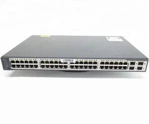 Best Price USED WS-C3750V2-48PS-S Layer 3 - 48 x 10/100 PoE+ Ports - 4 SFP - IP Base 3750 Switch