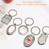 Großhandel Blank Plain Schlüssel bund Runde geformte benutzer definierte Laser-Logo Luxus Souvenir Made Metallring zum Drucken Schlüssel bund Zubehör