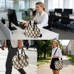 กระเป๋าเก็บอุณหภูมิอาหารกลางวันสำหรับผู้หญิง Aloha Collection Hawaii Kalo Design ลายควิลท์ ทำจากโพลีเอสเตอร์ เหมาะสำหรับทำงาน ไปโรงเรียน ปิกนิก ท่องเที่ยว พร้อมสายสะพายปรับได้ - Product Image 5