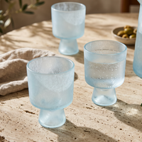 Gobelet en verre esthétique, gobelet à lait en verre 201-300 ml, adapté aux boissons et aux glaces, compatible lave-vaisselle