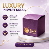 Kotak Kemasan Lilin Parfum Kustom dengan Karton Kaku Berlapis Kertas Seni, Hot Stamping Embossing, Finishing Ungu, untuk Hadiah dan Kosmetik