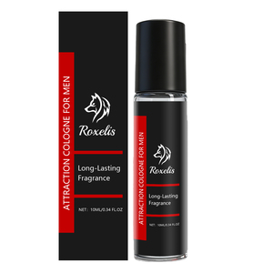 Huile de Cologne en Roll-on 10ml, <span class=keywords><strong>parfum</strong></span> boisé et cuir masculin, longue tenue, format voyage magnétique portable, pour <span class=keywords><strong>homme</strong></span> - Product Image 1