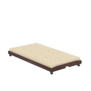Cama individual de madera maciza de Sheesham de primera calidad con cama nido extraíble, acabado en nogal miel natural, colección a precio mayorista. - Product Image 6