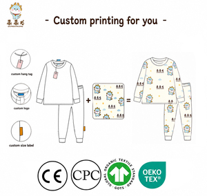 Cardigan con Stampa Cartoon Carino e Comodo, <span class=keywords><strong>Pigiama</strong></span> per Ragazze 100% Cotone, Caldo e Traspirante per Primavera, Inverno e Autunno - Product Image 3
