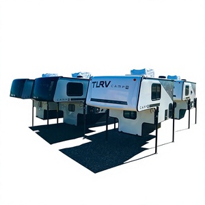 Moderna Minirremolque de Viaje de Aluminio, Autocaravana, Casa Rodante Plegable con Capacidad Todoterreno para Viajes por Carretera de 4 Personas, Aventuras al Aire Libre - Product Image 1