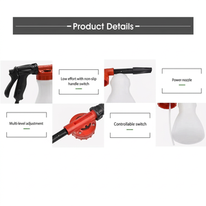 Pistola de Espuma con Dial de Relación Ajustable para Manguera de Jardín, Cañón de Espuma Portátil para Lavado de Coches, Lanza Espuma de Nieve con Botella de Jabón y Accesorio Pulverizador - Product Image 3
