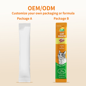 Friandises pour chats de marque OEM d'usine, de haute qualité, naturelles, biologiques, riches en protéines, sans céréales, pour la santé de la peau <span class=keywords><strong>et</strong></span> du pelage, aliments humides, snacks pour chats - Product Image 6