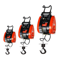 Mini-treuil électrique domestique 110V/220V portable et durable avec câble de levage en acier