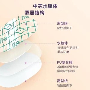 Haishi Hainuo Lot de 10 bandes hydrocolloïdes anti-friction pour les pieds, bandes invisibles imperméables pour les talons, usage médical. - Product Image 2