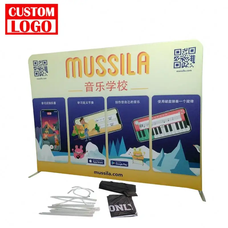 Fácil Configurar Portable Display Banner Stands Tensão Tecido Backdrop Stand