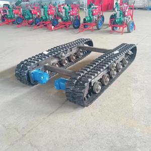 <b>Rubber</b> Track Chassis Hydraulic Electric Remote Control Small Traction Track Chassis - Product Image 3