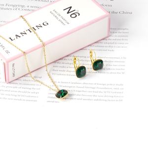 Ason Luxury 18k Gold Plated Wholesale Colourful Zircon Stainless Steel <b>Jewelry</b> <b>Set</b> <b>for</b> <b>Women</b> - Product Image 6