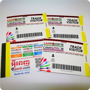 Boleto de papel de seguridad de marca de agua personalizado de gran oferta con impresión UV <span class=keywords><strong>en</strong></span> cartón y papel Kraft - Product Image 1