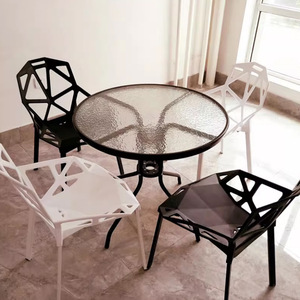 Sillas <span class=keywords><strong>de</strong></span> Plástico PP sin Brazos, Sillas con Respaldo Hueco Creativo para Jardín, Hogar, Oficina, Silla <span class=keywords><strong>de</strong></span> Escritorio - Product Image 2