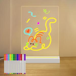 Base de lumière LED en bois feuille acrylique vierge de plexiglas coulé clair pour projets d'affichage de signes de bricolage artisanat prise de Source de lumière au néon DC - Product Image 6