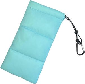 Factory Custom Logo Waterproof <b>Matt</b> Lamination Eco-Friendly Nylon Cotton Sunglasses Bags Drawstring Glasses Pouch Soft - Product Image 1