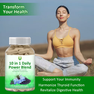 Cápsulas de Musgo Marino Prival Label 10:1, Mezcla Diaria Potente con Ashwagandha para el Equilibrio Emocional y la Mejora de la Salud Digestiva para Adultos - Product Image 3
