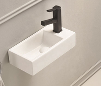 Articles sanitaires en céramique Art à main lavabo salle de bains évier Design rectangulaire salle de bains vanité comptoir lavabo