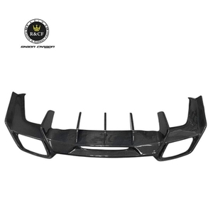 R Style Real Carbon Fiber Body Kit Rear Bumper Lip Rear Diffuser for Mercedes <strong>Benz</strong> AMG GT GTS - Product Image 1