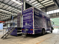 Camion publicitaire mobile Ticktack LED pour événements extérieurs, camion d'affichage mobile pour événements, publicité, projection de films avec scène intégrée