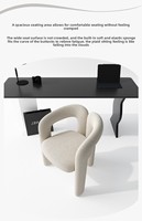 Menschenförmiger Sessel Moderner Minimalistischer Wohnzimmer-Loungesessel Designer-Sofa Luxuriöses Metall-Heimsofa