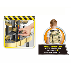 Set Giocattolo Educativo Militare in Plastica 2020 con Zaino per Bambini e <span class=keywords><strong>Garage</strong></span> Parcheggio con 2 Auto - Product Image 4
