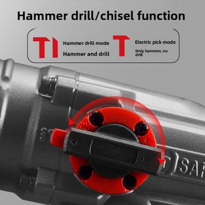 <span class=keywords><strong>Marteau</strong></span> perforateur électrique industriel transfrontalier, perceuse à percussion avec embrayage, 3 vitesses, usage domestique spécifique pour le béton, garantie 1 an - Product Image 3