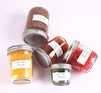 Grosir 4Oz 8Oz 12z 20Oz 100Ml 200 Ml 300Ml 600Ml Kualitas Tinggi Botol Selai Bersegel Kaca Kaviar Murah untuk Makanan