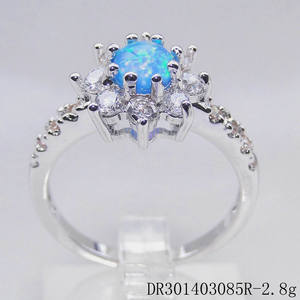 महिलाओं के लिए फैशन ब्लू फायर ओपल 925 महिलाओं के लिए फैशन ब्लू फायर ओपल गहने - Product Image 5