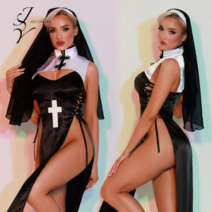 Uniforme Erótico <span class=keywords><strong>de</strong></span> Monja, Lencería Erótica, Disfraz para Representaciones - Product Image 6