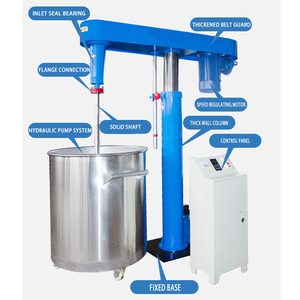 Equipo de Mezcla de Alta Velocidad para Pintura Adhesiva de 1500L, Componentes Principales: Motor, Engranaje, Dispersión, Homogeneización - Product Image 2