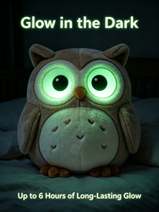 Série Ciel Étoilé : Jouets Lumineux Sans Piles – Mix de Peluches Lumineuses Hibou, Renard, Chèvre, Corgi pour Augmenter la Valeur des Commandes Clients - Product Image 4