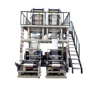 Polyethyleen Plastic Folie Blaasmachine Prijs Dubbele Matrijs Kop Film Blaas Machine Blaas Machine Bioplastic Extruder