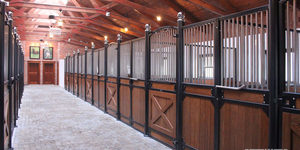 Tragbare Pferdes tälle Unterstände, Pferdes tall schwarzes Holz, Pferdes tall Tür vorhang - Product Image 3