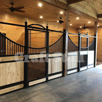 Écurie de chevaux modulaire européenne préfabriquée, portable, moderne, robuste, légère, en acier galvanisé à chaud, pour ferme.