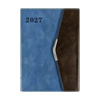 Carnet de notes personnalisé en cuir relié, couverture rigide A5, cadeau promotionnel pour le bureau