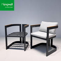 Ensemble de mobilier de jardin en aluminium imperméable et résistant aux UV, prix de gros, table et chaises de bistrot pour l'extérieur