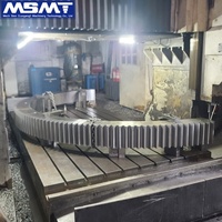 Grande roue dentée modulaire en acier forgé ou moulé pour four rotatif et entraînement de moulin, fabrication OEM sur mesure, grande couronne dentée