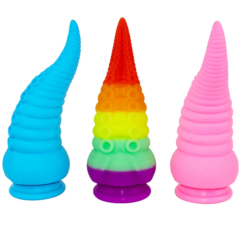 Girlspower Octopus Dildo a forma di tentacolo intimo Soft Liquid Silicone Plug anale piacere giocattoli adulti del sesso per le donne