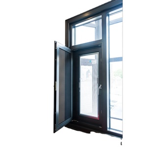 Nouveau design de fenêtres à cadre en aluminium noir de style américain grilles de verre extérieures conçues pour les fenêtres résidentielles à battant - Product Image 3
