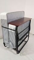 Metall-Klappbett mit 20 cm Federkernmatratze – Rollbett Hotel-Zustellbett